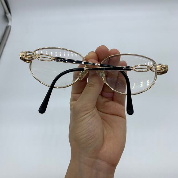Women\'s Prescription Gold Color Glasses 56 15 main image 6